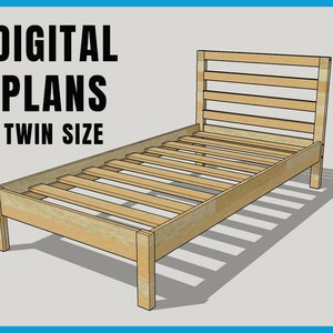 Twin Bed Frame Plans image 1