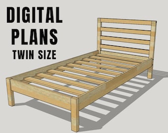 Planos de estructura de cama doble