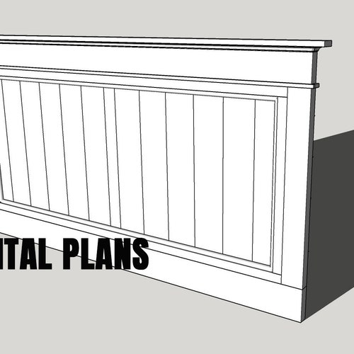 Farmhouse Headboard Plans king Etsy