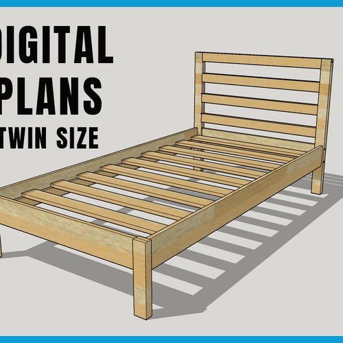 Twin Bed Frame Plans Etsy