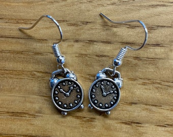 Clock earrings