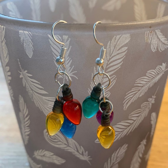 Funky dangle Fairy light earrings