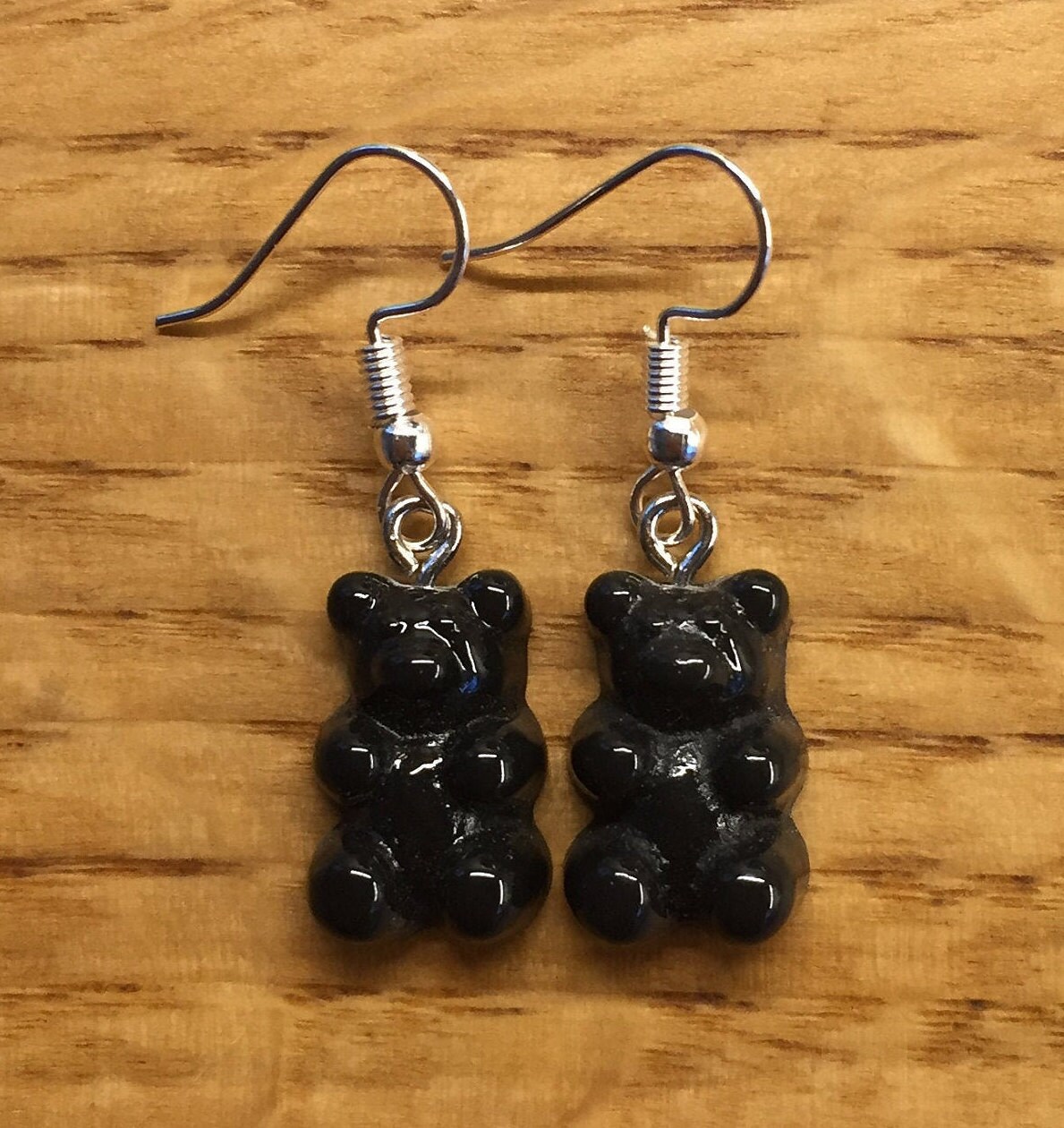 Black bear earrings deals