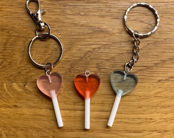 Lollipop keychain/ bag clip