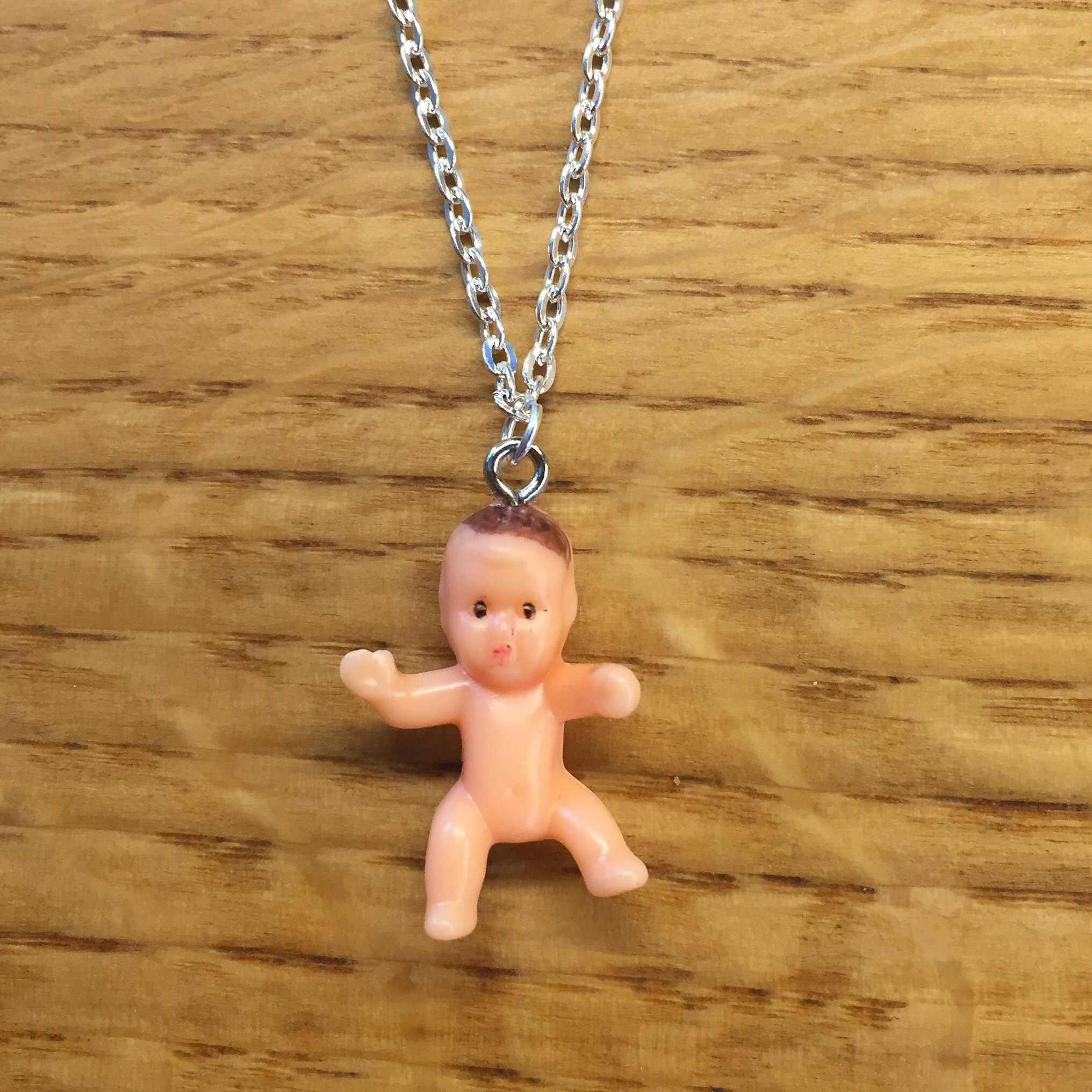 Plastic baby shop necklace