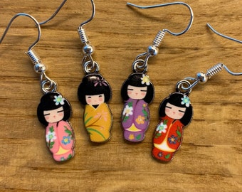 Cute Japanese doll earrings