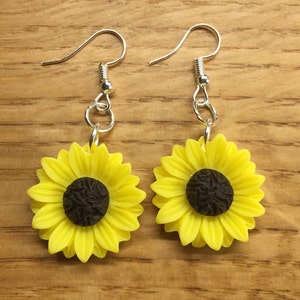 Yellow Sunflower earrings