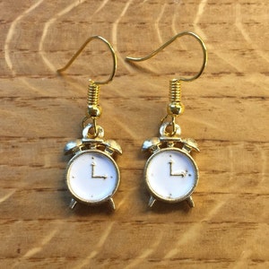 Clock earrings