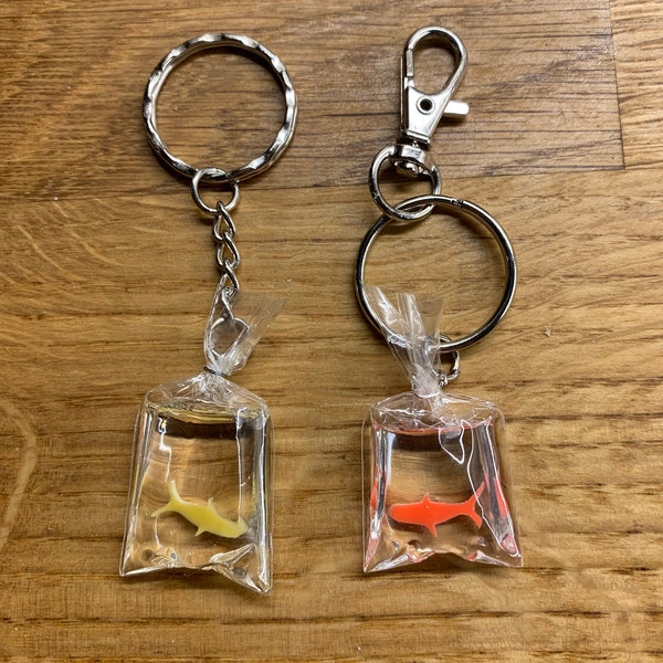 Goldfish keychain/ bag clip