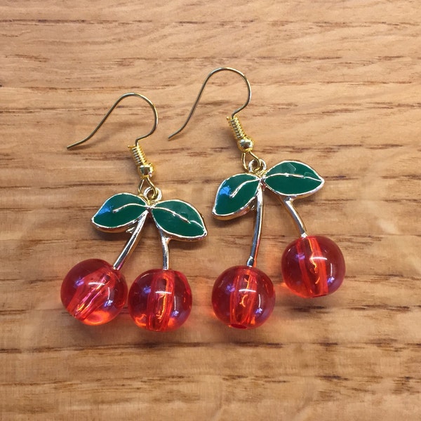 Cherry Earrings Etsy