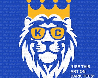 Slugger svg-Lion svg-Crown Town-Béisbol de KC-Kansas City-Campeones del mundo--Boys in Blue