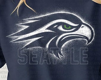 Seattle Monochrome PNG-Seattle Halftone PNG-seattle football png-seattle playoffs png-seattle champs png-go hawks png