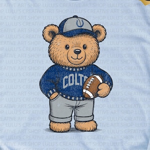 Colts Bear png-Colts fotbollsbjörn png-Indianapolis björn png-Indianapolis fotboll png-Fotbollsnalle png