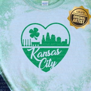 St. Patrick's KC svg-Kansas City St. Patty's svg-KC Skyline svg-Kansas City Skyline svg-Shamrock svg-Heart svg-KC Heart svg