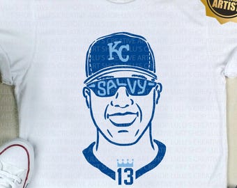 Salvy Perez SVG--KC-Kansas City-Béisbol-Crown Town-Fiebre de primavera-Boys in Blue