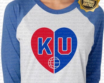 KU Heart svg-png-Jayhawks Heart svg-Jayhawks svg-Kansas svg-KU Basketball-March Madness