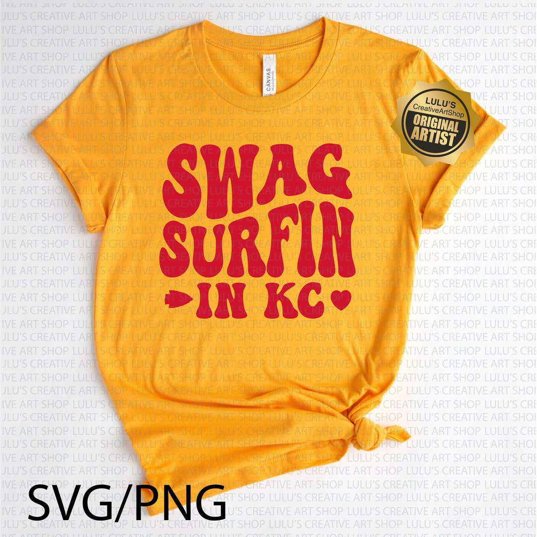 Swag Surfin KC Svgpngkc Swag Surfing Svgchiefs Swag Surfingkc