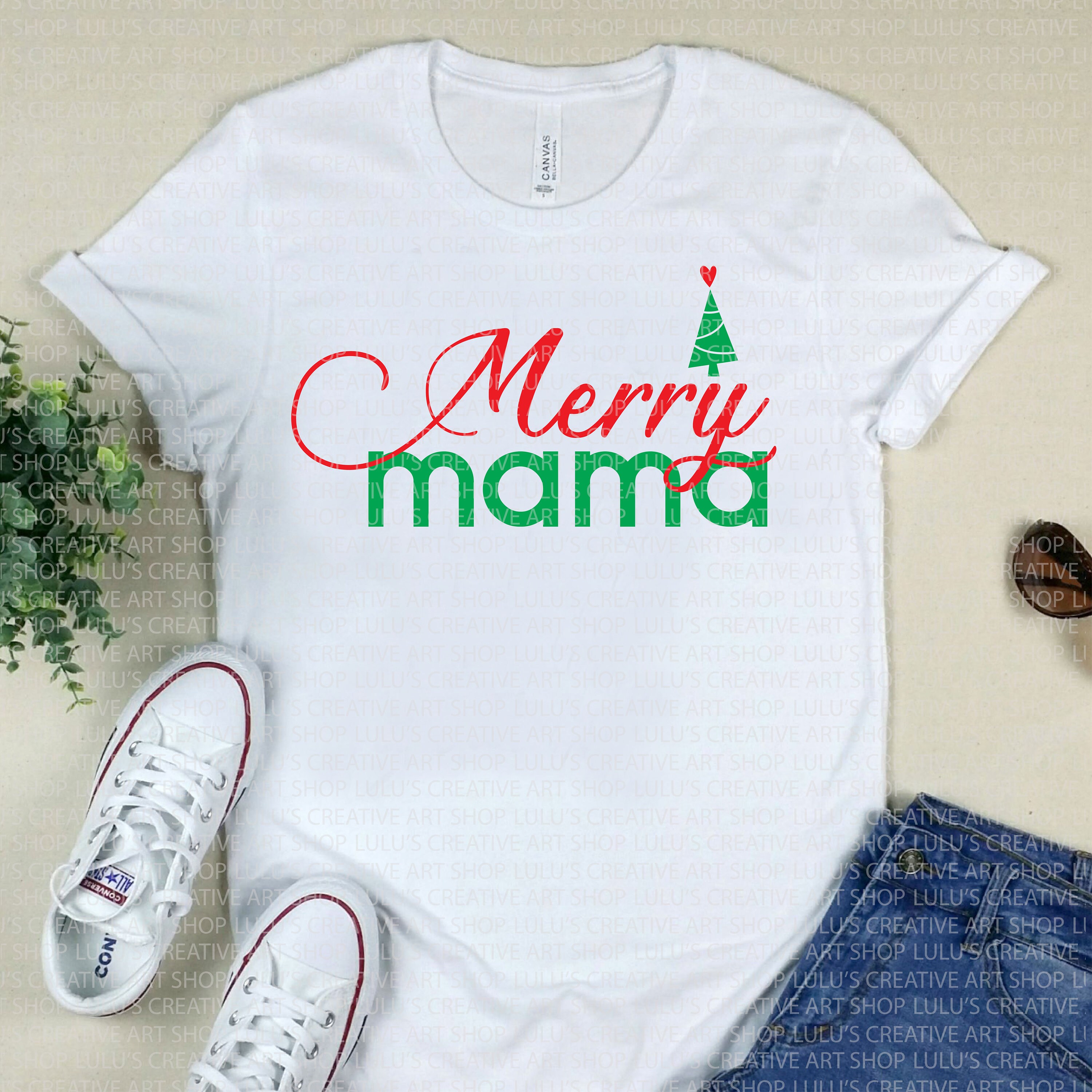 Merry Mama Svgpngchristmas Mamachristmas Svgholiday Etsy UK Merry Christmas Momma