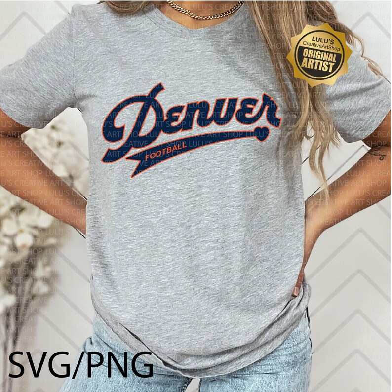 Denver Football Script Tail Svg-png-denver Football Heart-denver Script ...