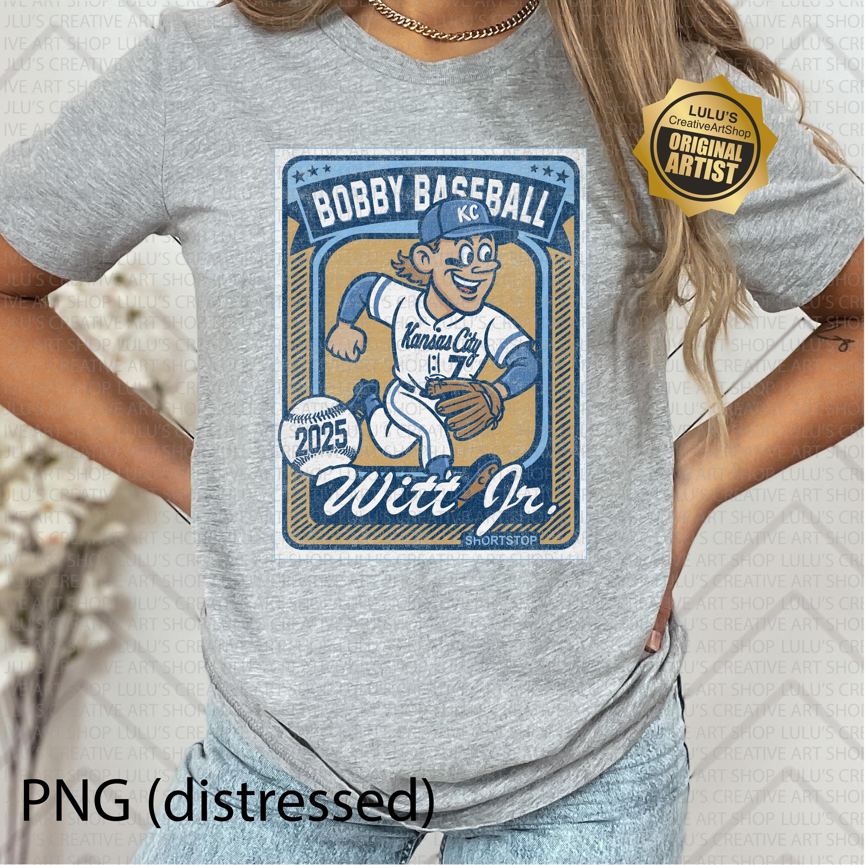 Tarjeta de béisbol Bobby PNG-Tarjeta Witt Jr png-KC béisbol png-witt jr png-kansas city png-crown town png-forever royal png-cags png-salvy png