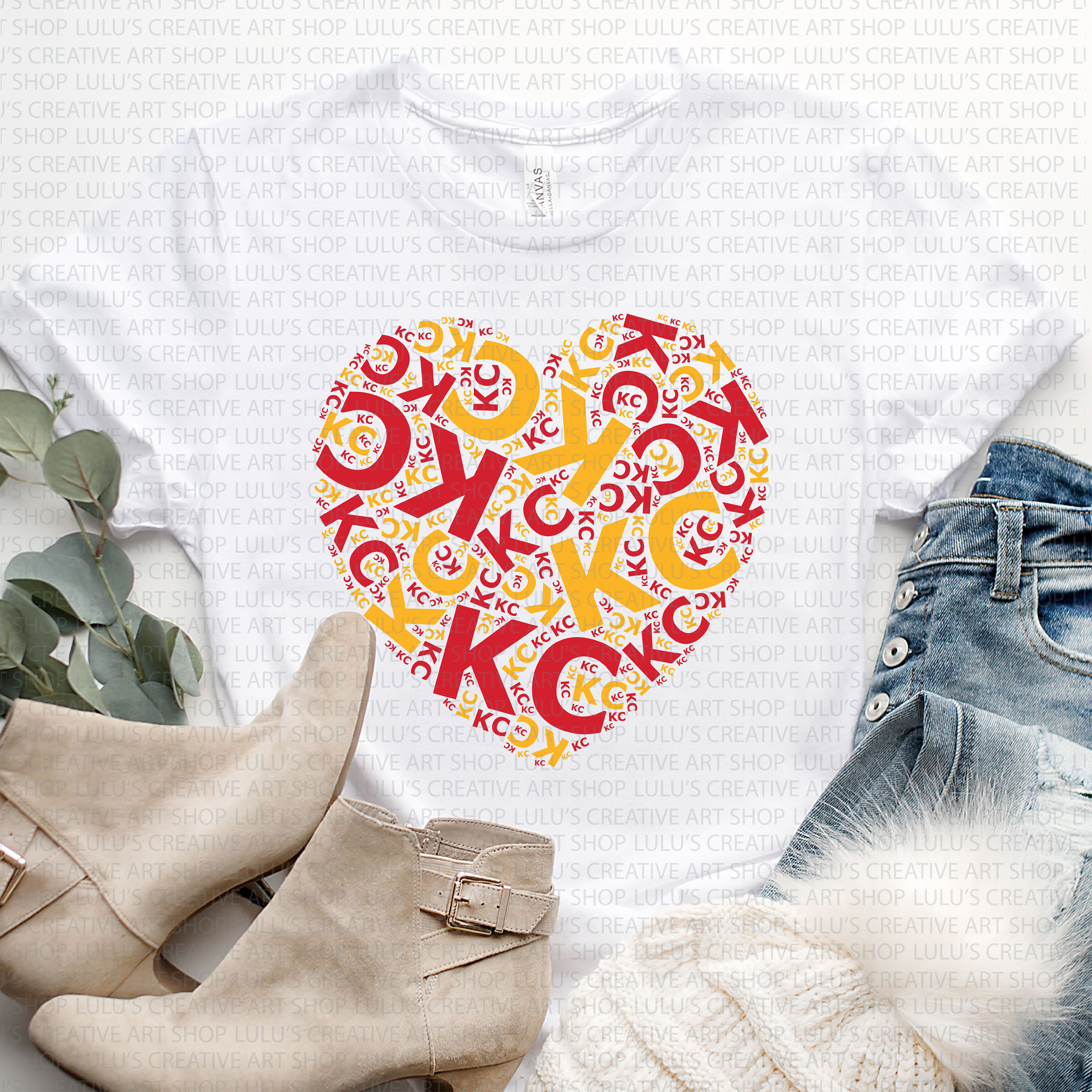  KC Heart Love Kansas City T-Shirt Adult Womens and Kids :  Clothing, Shoes & Jewelry