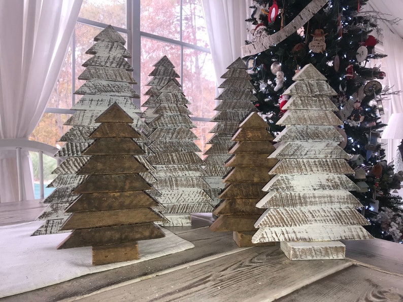 Set of 3 Tobacco Stick Christmas Trees Tobacco Sticks Etsy