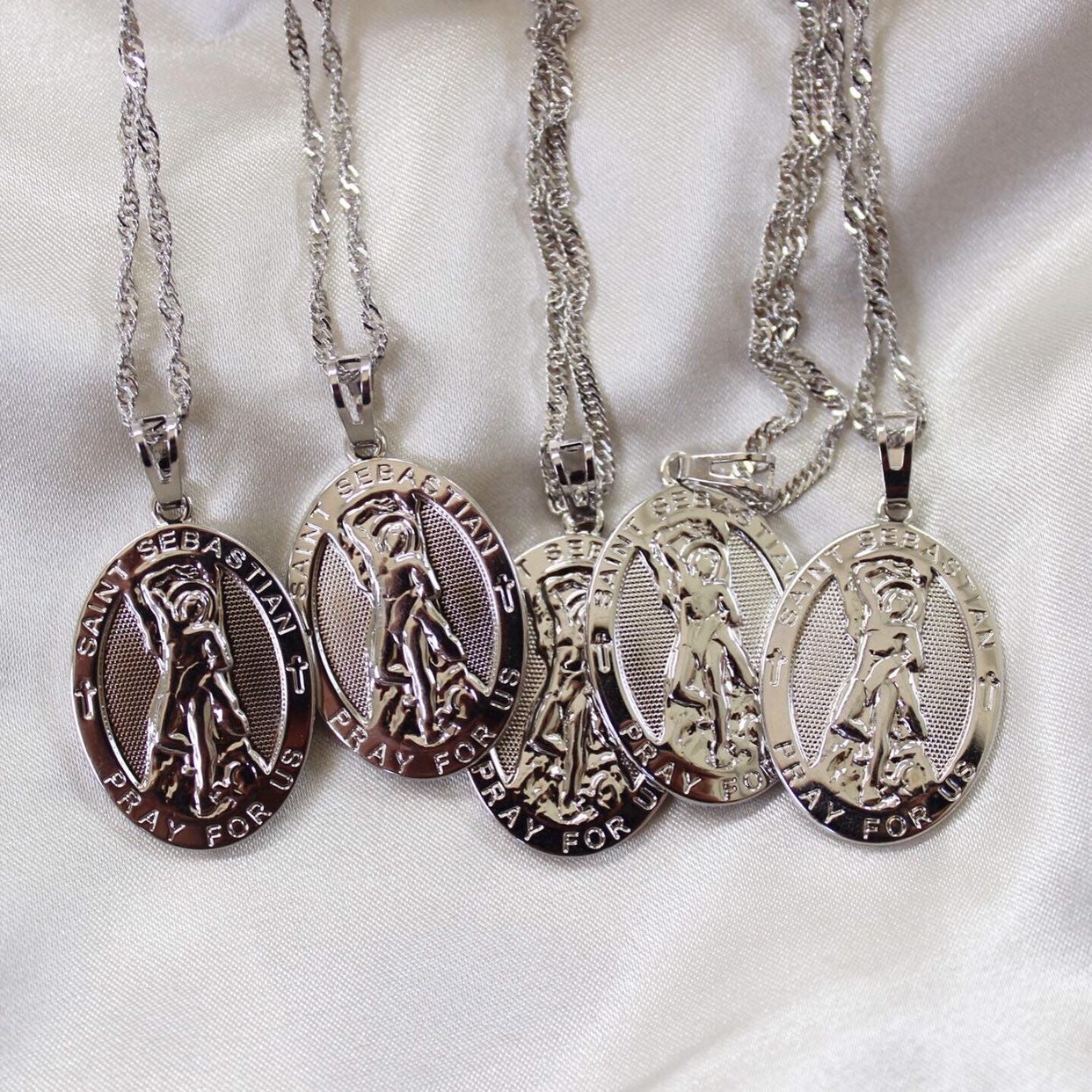 Silver Necklace / Religious Necklace / Religious Jewellery / Etsy