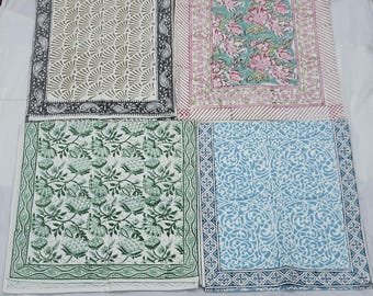 Block Print Table Runner Cotton Floral Runner Farmhouse Dinning Table Decor