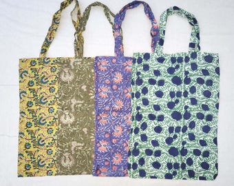 Handmade Tote Bags, Indian Making Tote Bags, Eco Friendly Boho Bags, Cotton Tote Bags, Gift For Her, Assorted Bags