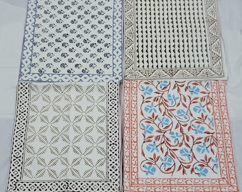 Hand Block Print Runner Boho Vintage Cotton Table Runner 16x72inches