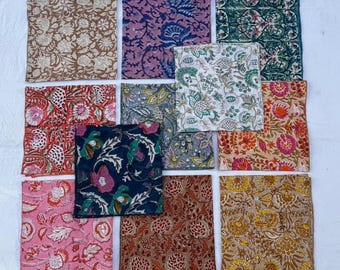 Hand made embroidered bandana cotton head scarf for women bohemian hair wrap western neckerchief festival fashion accessory neck cover up.