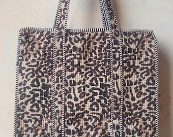 Quilted Cotton patch work Large multicolor patch Tote Bag Eco friendly Sustainable Bags