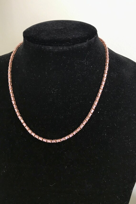 Nolan Miller - DesignerSigned Necklace, Pink Bague
