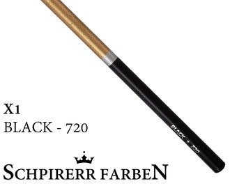 BLACK 720 - SCHPIRERR FARBEN- Open Stock - 1x Single Colored Pencil