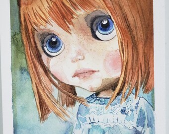 Single original copy - Watercolor paintings over 300gsm cold press paper
