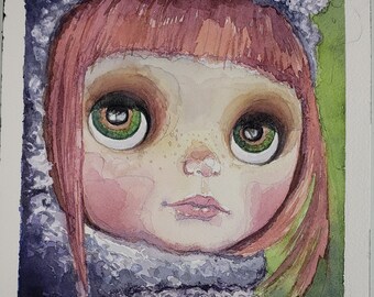 Single original copy - Watercolor paintings over 300gsm cold press paper