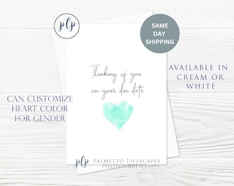 Miscarriage Card | Pregnancy Loss Sympathy Card, Stillbirth card, Bereaved mother,Due date card, Infant loss card, Miscarriage due date gift