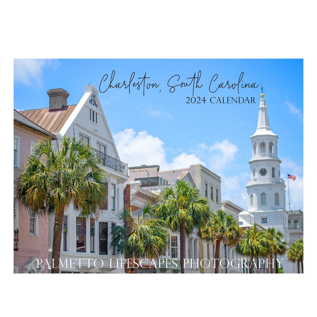 2024 Charleston Calendar Charleston SC Etsy UK