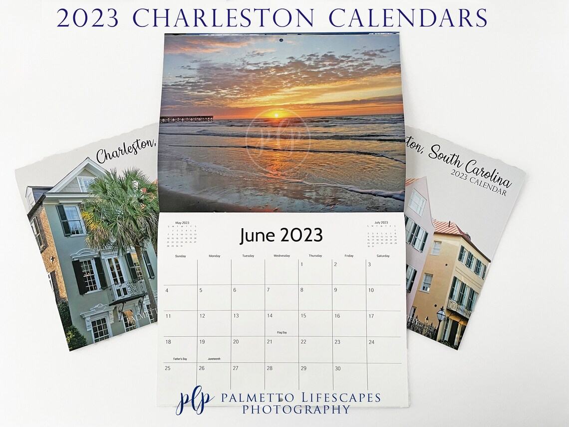 2023 Charleston Calendar Charleston Calendar South Carolina Etsy