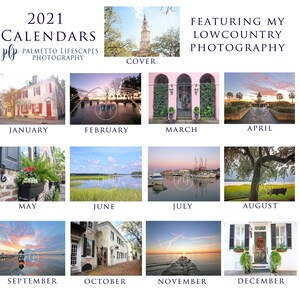 2021 Charleston Calendar Charleston Calendar South Carolina | Etsy