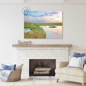 Watercolor Charleston Marsh, Marsh Watercolor, Lowcountry Marsh, Pastel Marsh, Charleston Pastel, Marsh Art, Coastal Art, Coastal Watercolor image 5