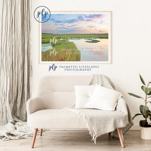 Watercolor Charleston Marsh, Marsh Watercolor, Lowcountry Marsh, Pastel Marsh, Charleston Pastel, Marsh Art, Coastal Art, Coastal Watercolor image 6