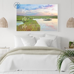 Watercolor Charleston Marsh, Marsh Watercolor, Lowcountry Marsh, Pastel Marsh, Charleston Pastel, Marsh Art, Coastal Art, Coastal Watercolor image 4