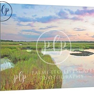 Watercolor Charleston Marsh, Marsh Watercolor, Lowcountry Marsh, Pastel Marsh, Charleston Pastel, Marsh Art, Coastal Art, Coastal Watercolor image 3