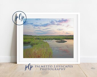 Marsh Print | Marsh Photo, Marsh Image, Marsh Sunset, Marsh Art, Marsh Picture, Summer Marsh, Minimalist Art