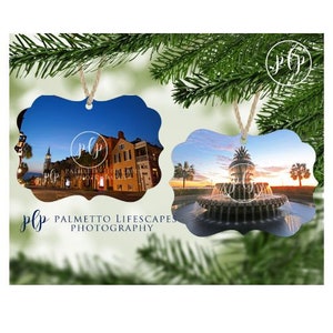 Charleston Ornament | Charleston Christmas Ornament, Charleston Christmas, Pineapple Fountain