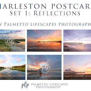 Charleston Postcards | Reflections-Charleston Marsh, Isle of Palms, Charleston pictures, Charleston Waterfront, Charleston Cards