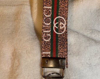 gucci leather keychain