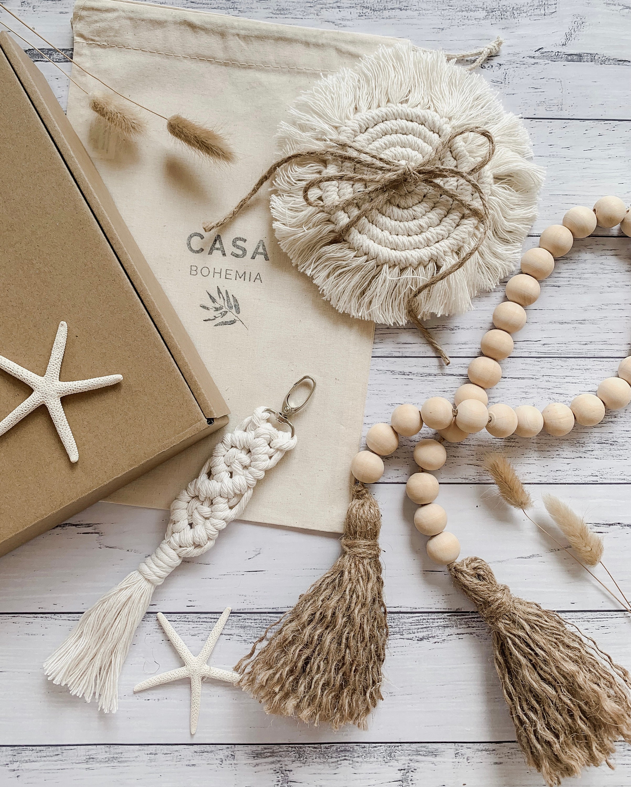 Boho Gift Box // Macrame gift box // boho gift set // | Etsy