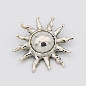 Sun Brooch/pendant - Sterling Silver